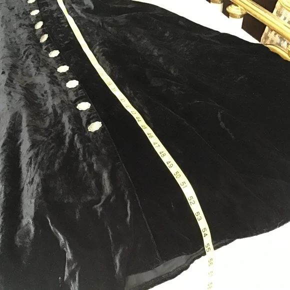 Double D Ranch Black Velvet Long Sleeve Dress - Picture 11 of 14